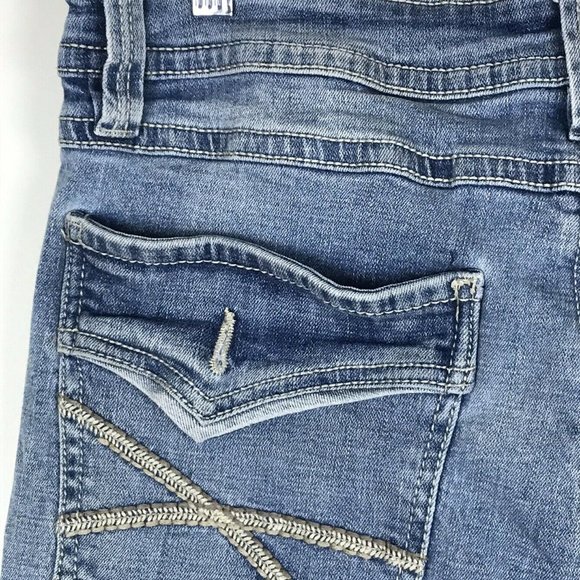 TK Axel Slim Boot Cut Jeans Blue Denim Stretch - Picture 4 of 11